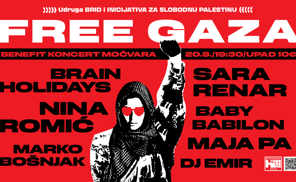 Large free gaza plakat